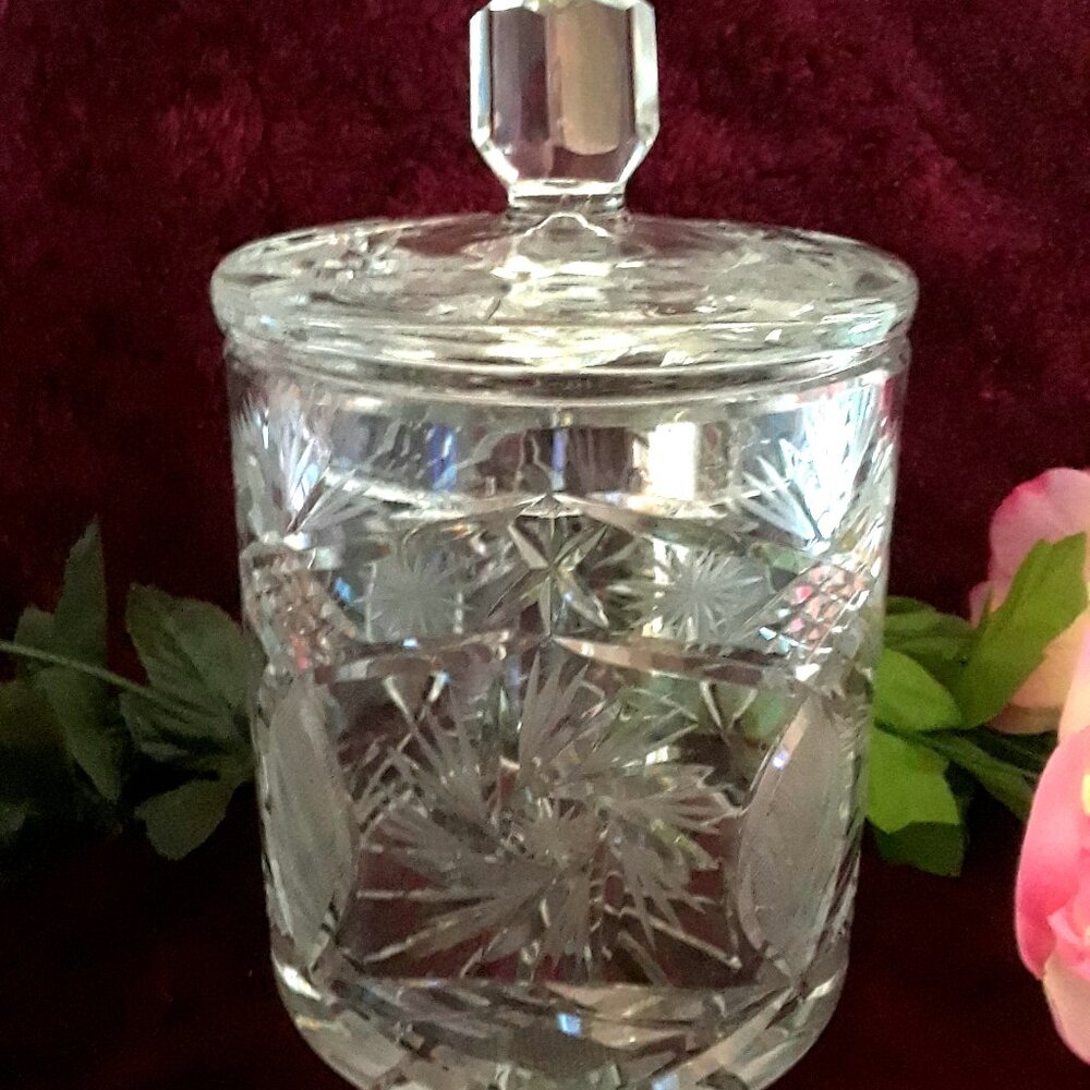 Custom Cut Glass Jar.... Thing